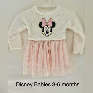 Disney Minnie Mouse Pink and White Dress